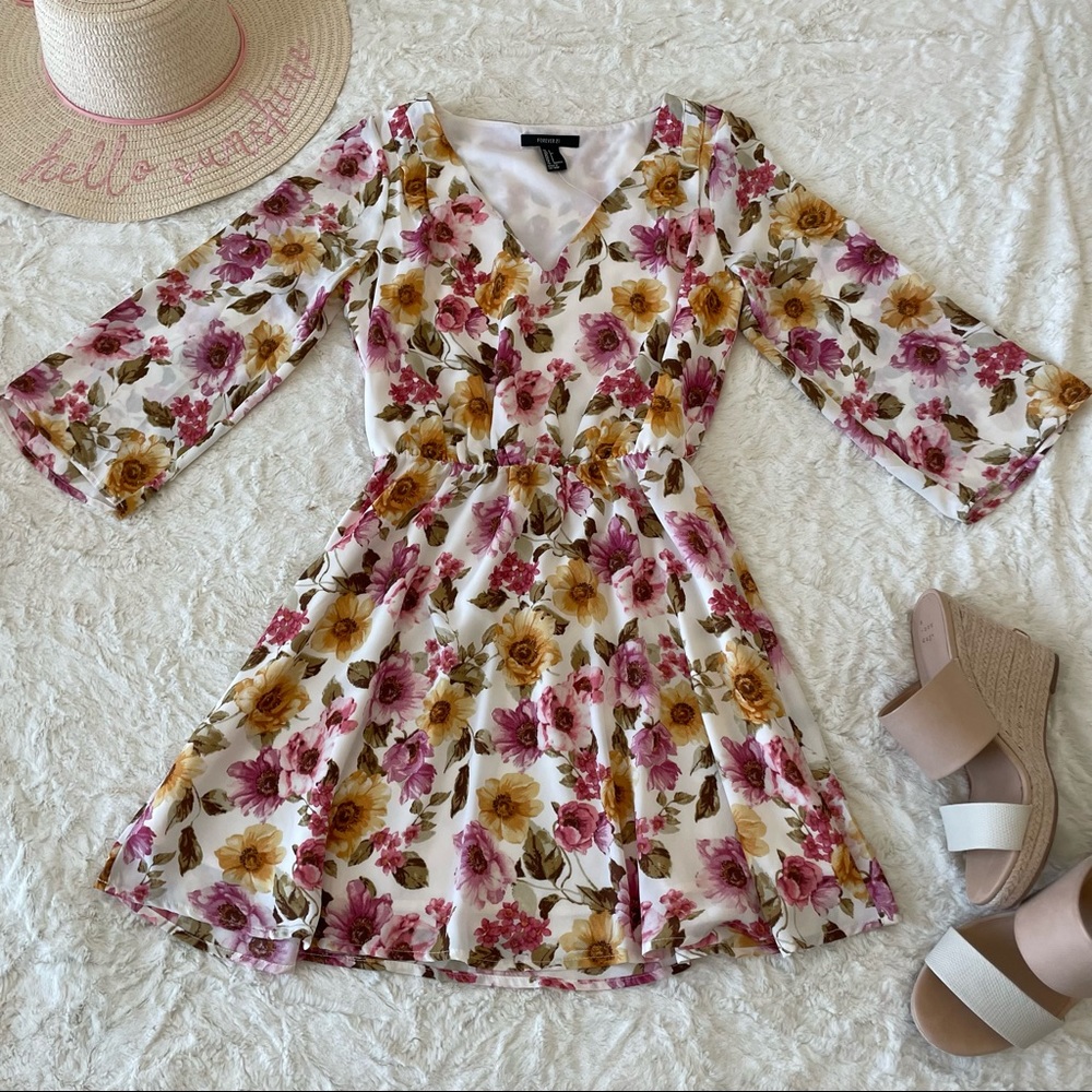 Floral mini dress Forever 21